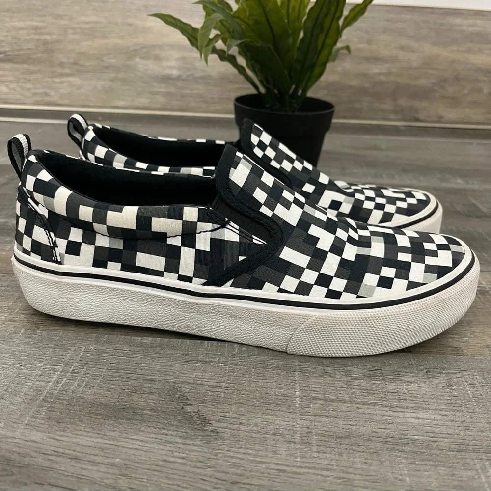 Sketchers Megacraft Black and White Sneaker Flats Size 4.5 - Picture 8 of 16